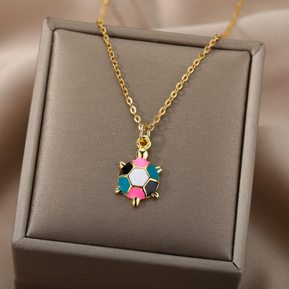 369c36d0 b4e0 4bed 9d71 efd37a576c34 Street Fashion Drip Gold Copper Color Turtle Necklace