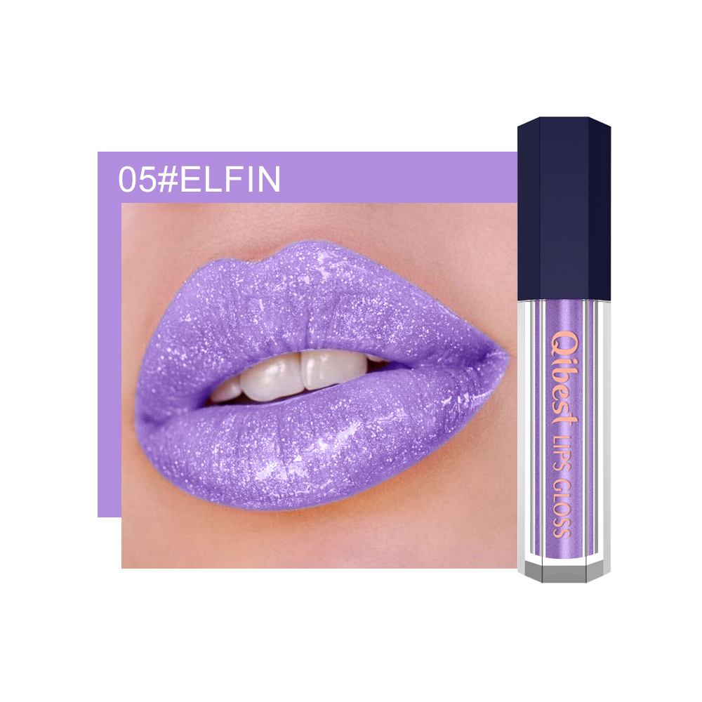 LuxeLuster Diamond Lip Gloss - Pearlescent Diamond Non-stick Lip Glaze violet