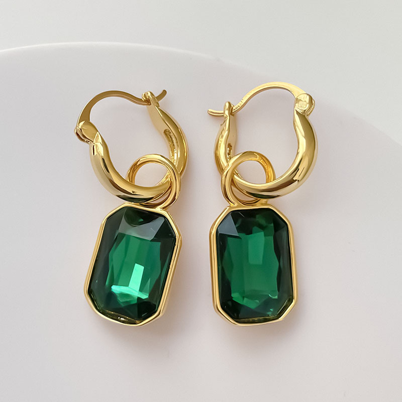 Square Zircon Earrings 18k Gold Plated Brass Light Luxury 5 376716fe 85f1 4a15 ac4d 1c5b65787f5f Square Zircon Earrings 18k Gold Plated Brass Light Luxury