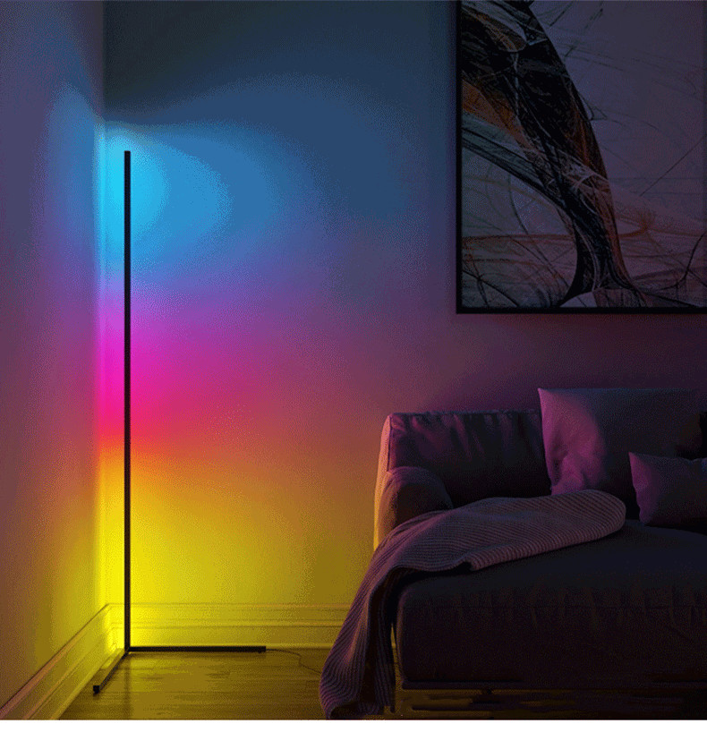 Nordic RGB Corner Floor Lamp Modern Simple