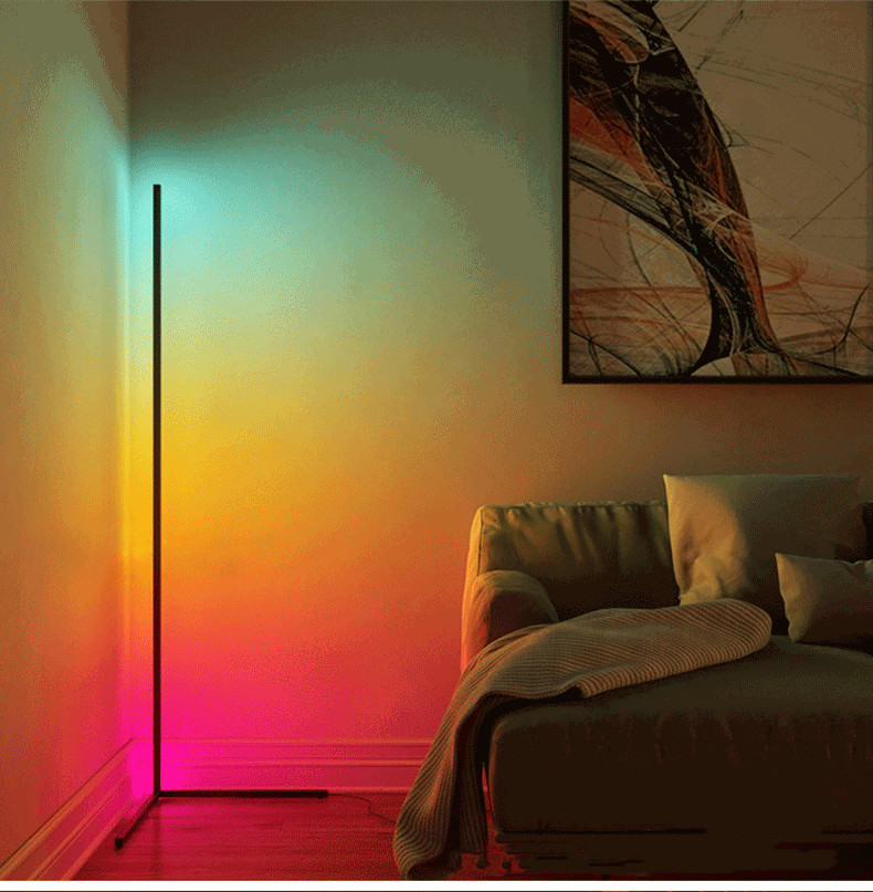 Nordic RGB Corner Floor Lamp Modern Simple