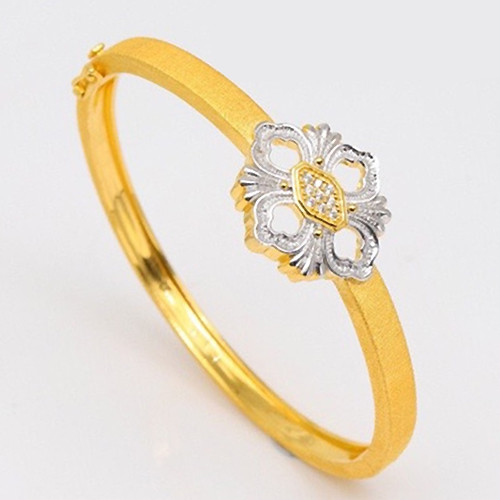 38394738 7b5c 4eba 8a8a 48a5131e7737 Silver Ornament Light Luxury Custom 925 Gold Single Flower Bracelet