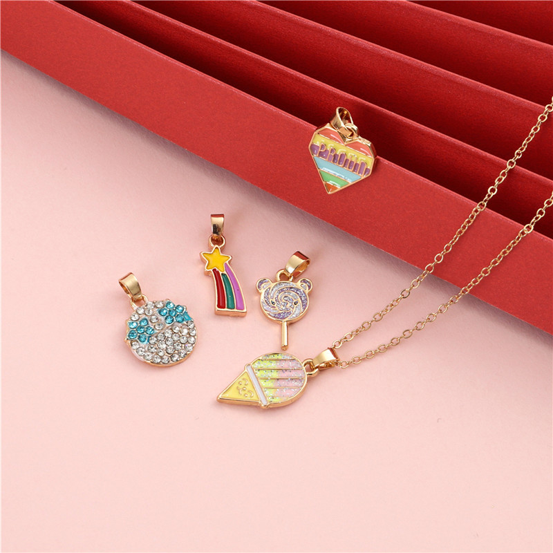 Children's Ice Cream Lollipop Alloy Necklace 5 385ca9e7 e351 434e b669 9b405916921c Children's Ice Cream Lollipop Alloy Necklace