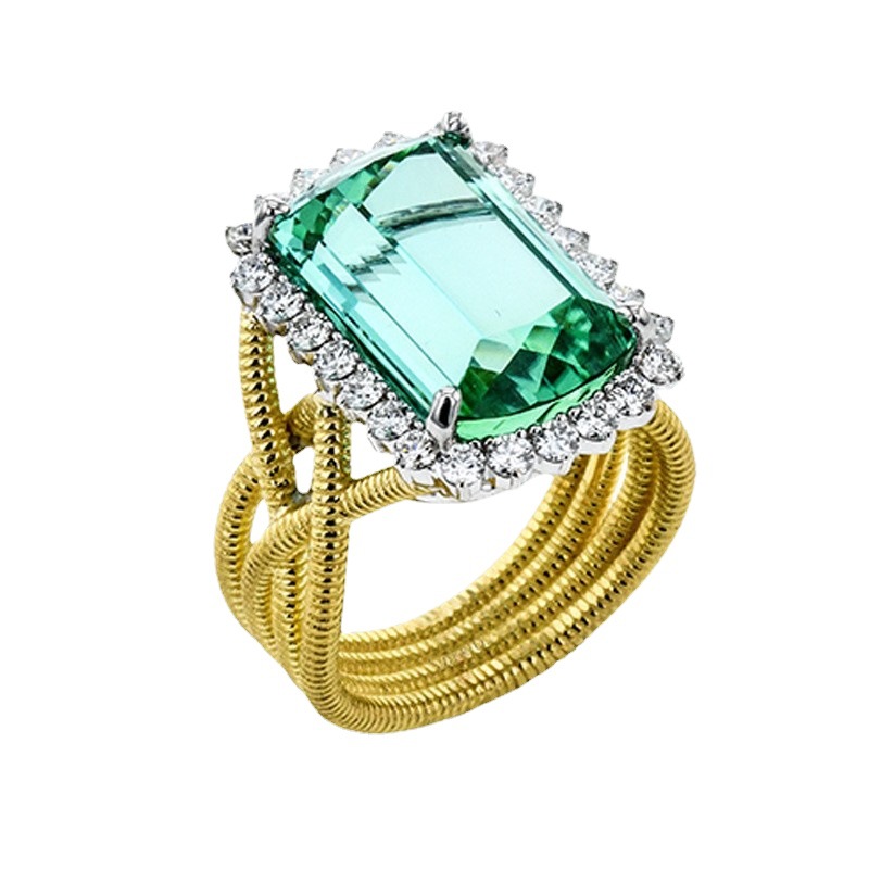 Creative Fashion Luxury Gold Diamond Emerald Ladies Ring 4 3863202f 618c 40a4 9431 8297b98e619e Creative Fashion Luxury Gold Diamond Emerald Ladies Ring
