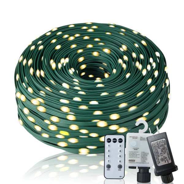Leather Wire Lamp - Warm Color - W-100m 1000 Lamp - CJdropshipping