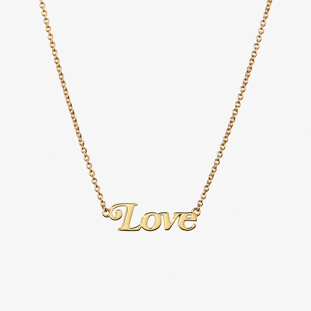 38be964f 41b1 4dd2 98ec d6874e05b375 Gold Color Letter Love Lady Collarbone