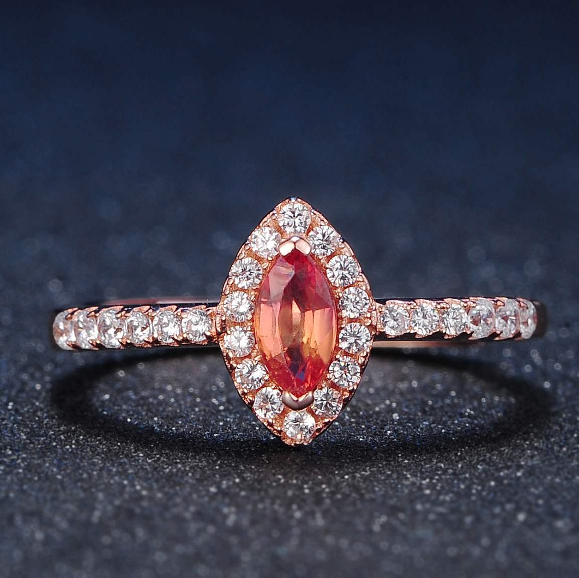 Natural citrine and zircon rose gold jewelry set 4 394d09a8 709a 4425 9b36 dc8d80b865b0 Natural citrine and zircon rose gold jewelry set