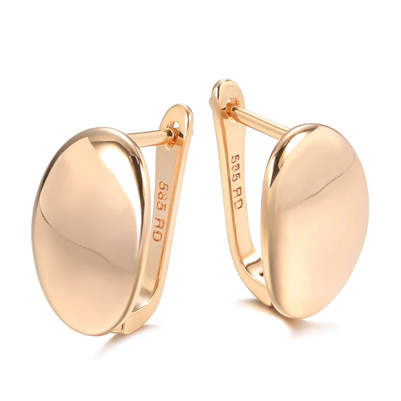 396510e6 1821 4af1 8cb2 a583ba23b530 Rose Gold Simple Oval Earrings For Women