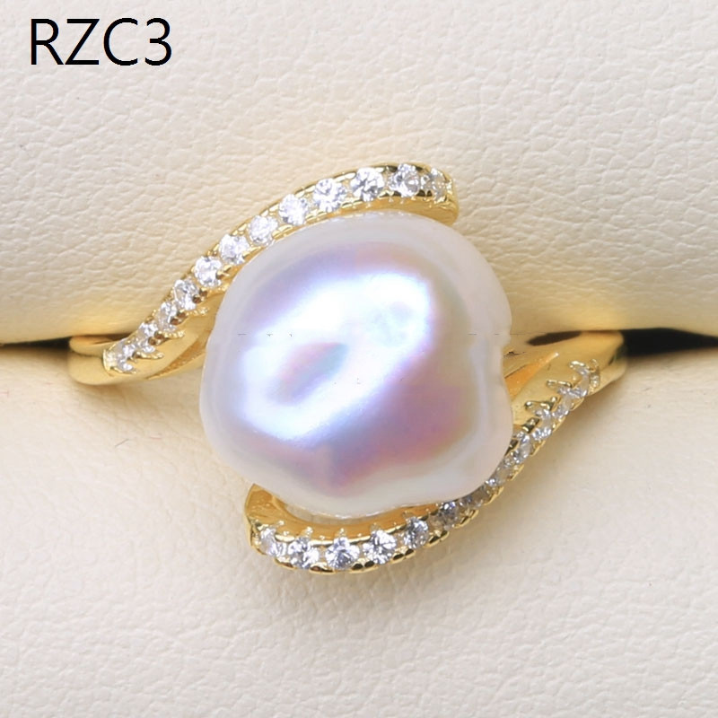 Platinum Moon Design Natural Baroque Pearl Ring 18 3a653de8 1a48 49b0 984f a413494d8bc0 Platinum Moon Design Natural Baroque Pearl Ring
