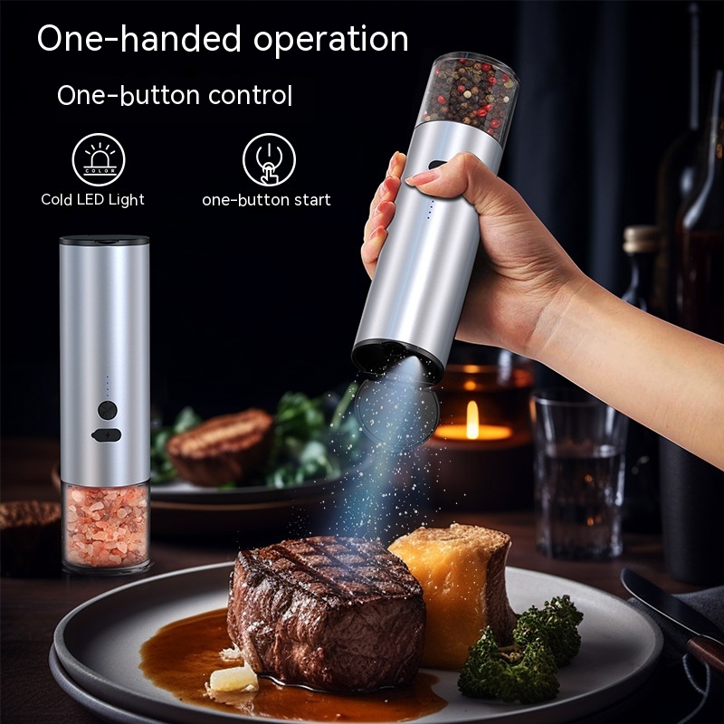 Rechargeable Gravity Copper Salt and Pepper Grinder Set