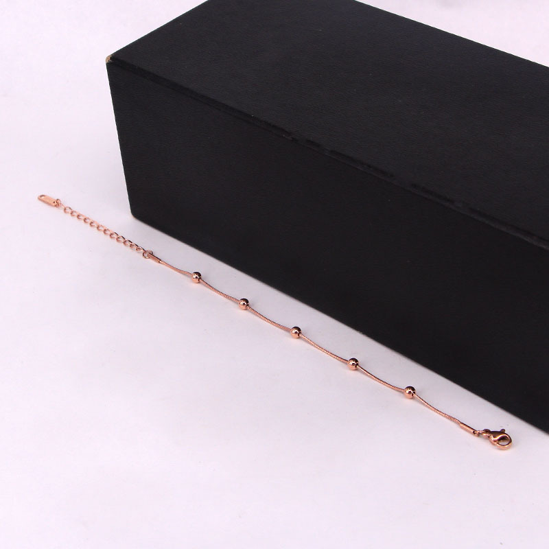 3c8374a9 0ec7 4044 9c3d f4d7ba630f25 Multi Ball Rose Gold Anklet Bracelet
