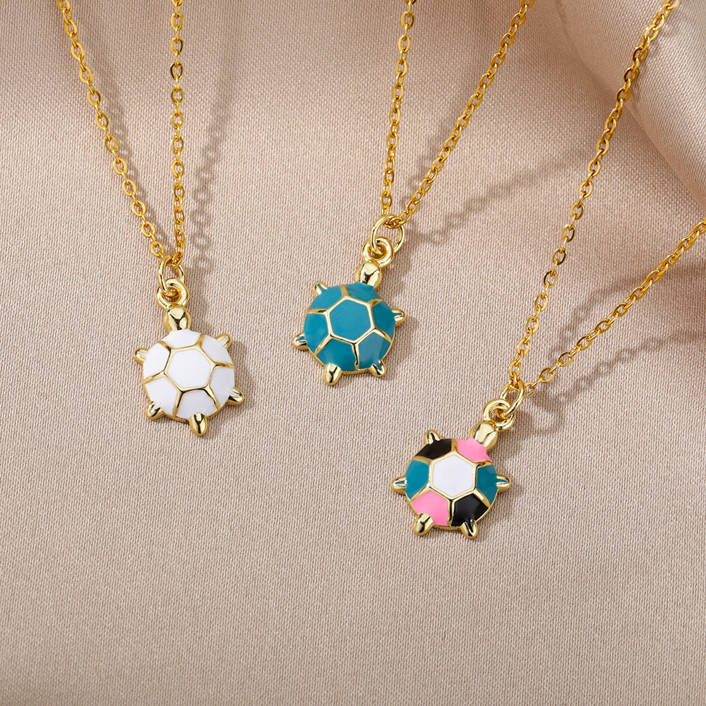 3dc2d12c 832c 4754 846b ad7284cc222d Street Fashion Drip Gold Copper Color Turtle Necklace
