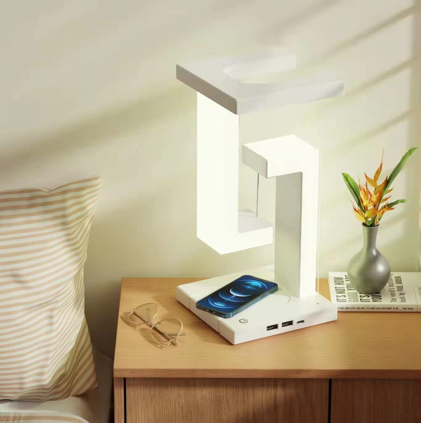 CartSavor Smartphone Wireless Charging Table Lamp