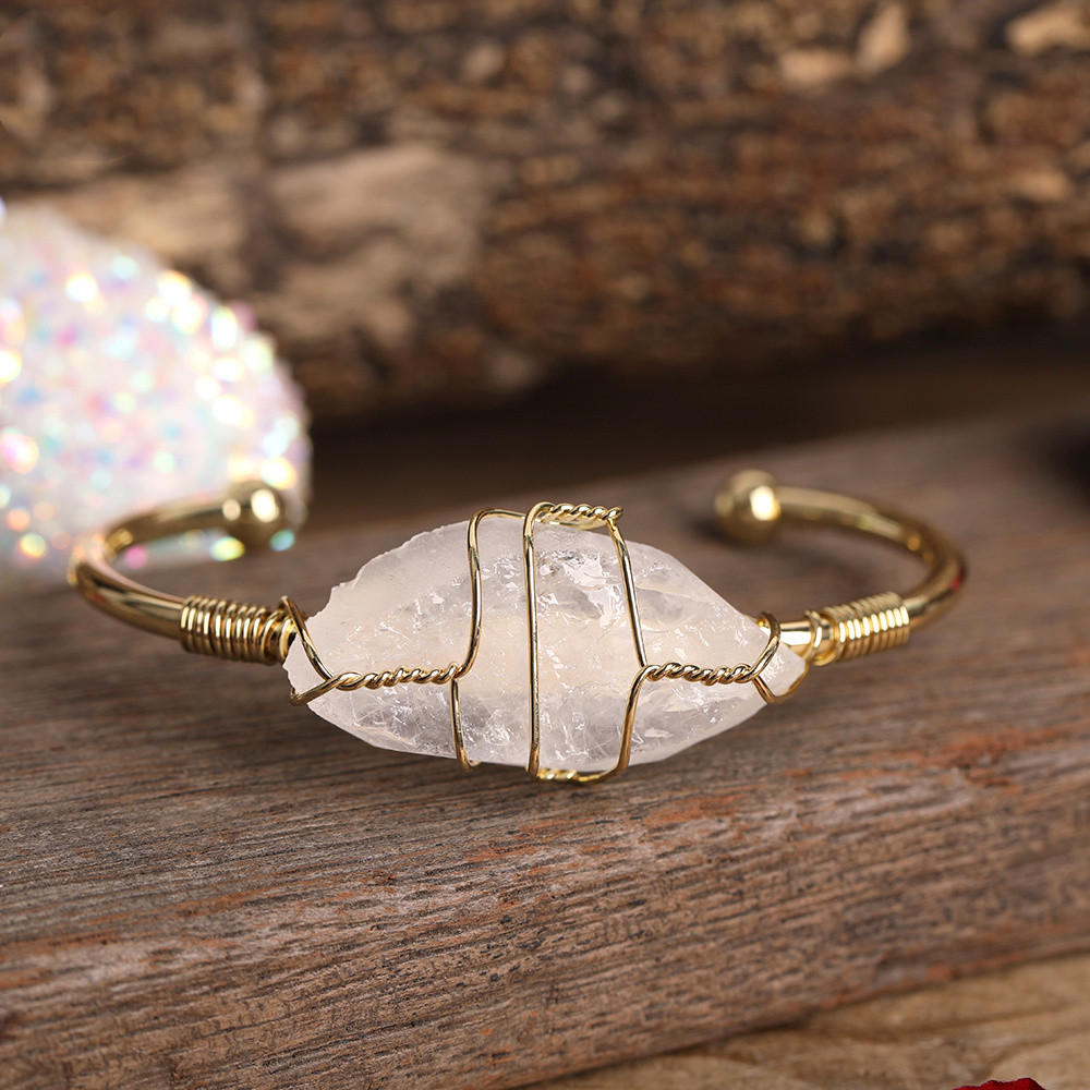 Fashion Gold Copper Wire Wrap Cuff Bangle 4 3f06716a d5fa 42d9 b3fb 2e492280d5b3 Fashion Gold Copper Wire Wrap Cuff Bangle