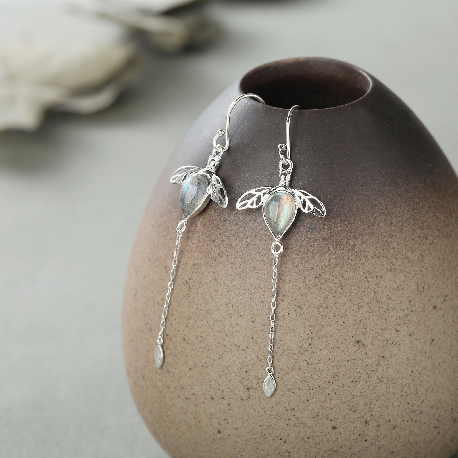 Tremella Line Korean Version Of Moonstone Earrings Women 3 3f26554f a9f0 4557 8506 3b5d6298b6f1 Tremella Line Korean Version Of Moonstone Earrings Women