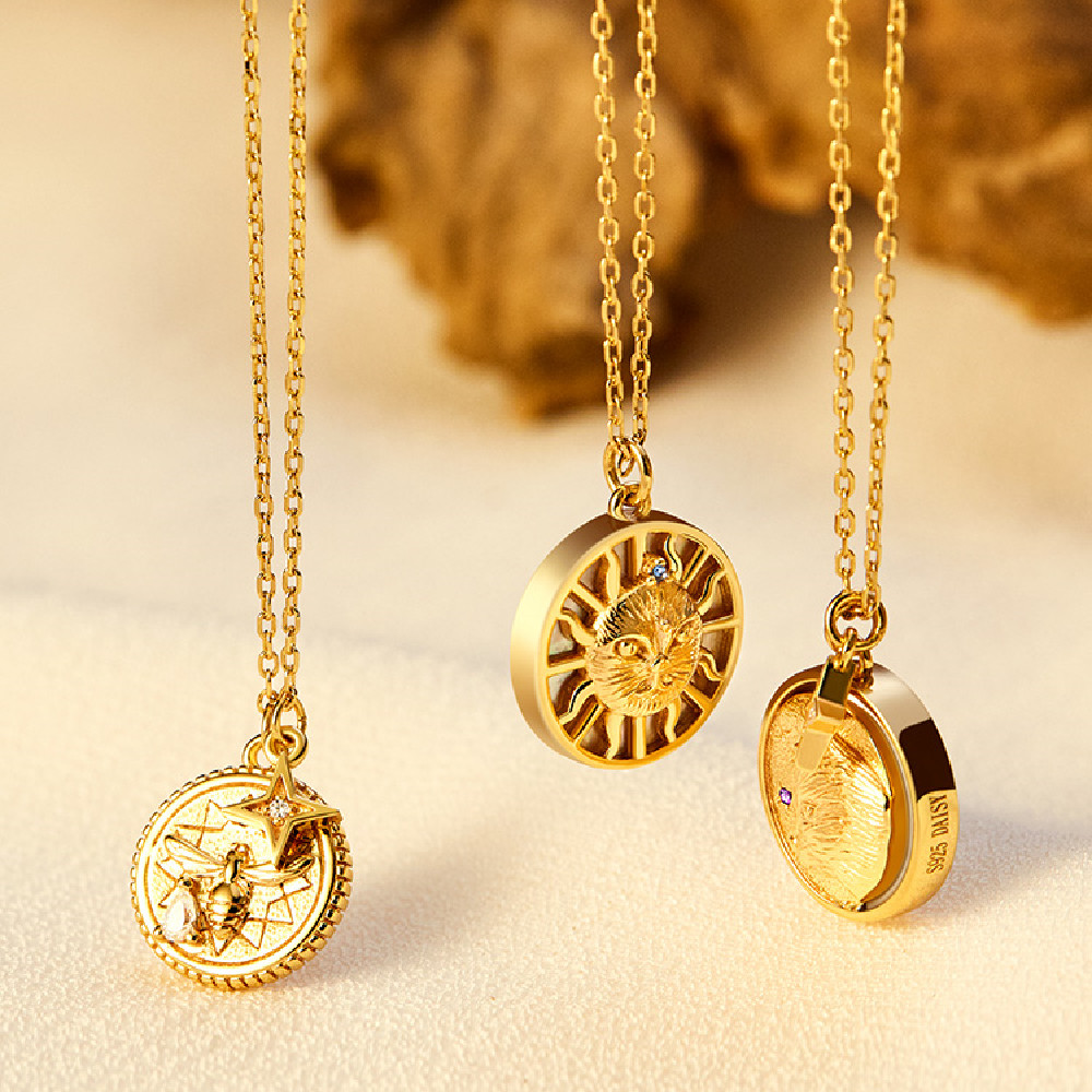 3fc6a718 17e0 46aa 9f38 9700fc38d4d8 Silver And Gold Coin Clavicle Chain