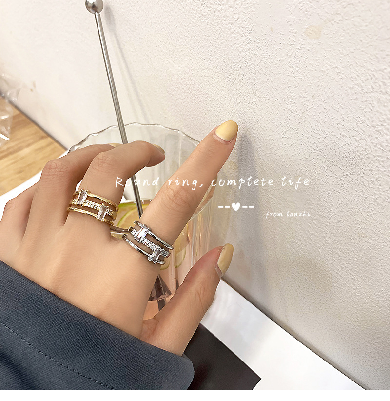405252f5 a734 4707 b6d3 507d8bce6079 Gold Color Korean Version Of The Ring Women Three Layers