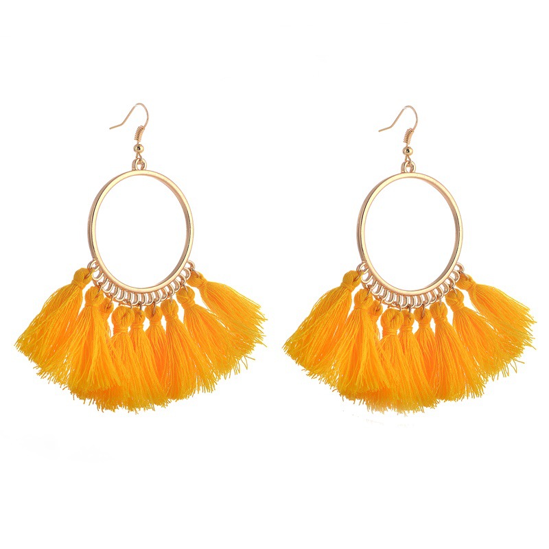 408c89fc 9429 4a6a b4c3 8bf96f4de535 European And American New Su Earrings Women's Fan-shaped Color