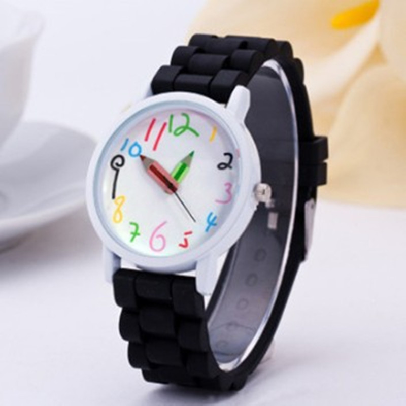 Whimsy Wonder Timepiece - Children Silicone Quartz Watch black