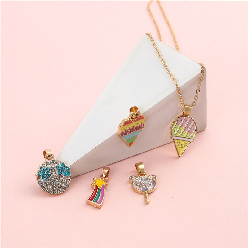 Children's Ice Cream Lollipop Alloy Necklace 2 41ceae97 85f5 40b5 b011 8db679b9e3c9 Children's Ice Cream Lollipop Alloy Necklace