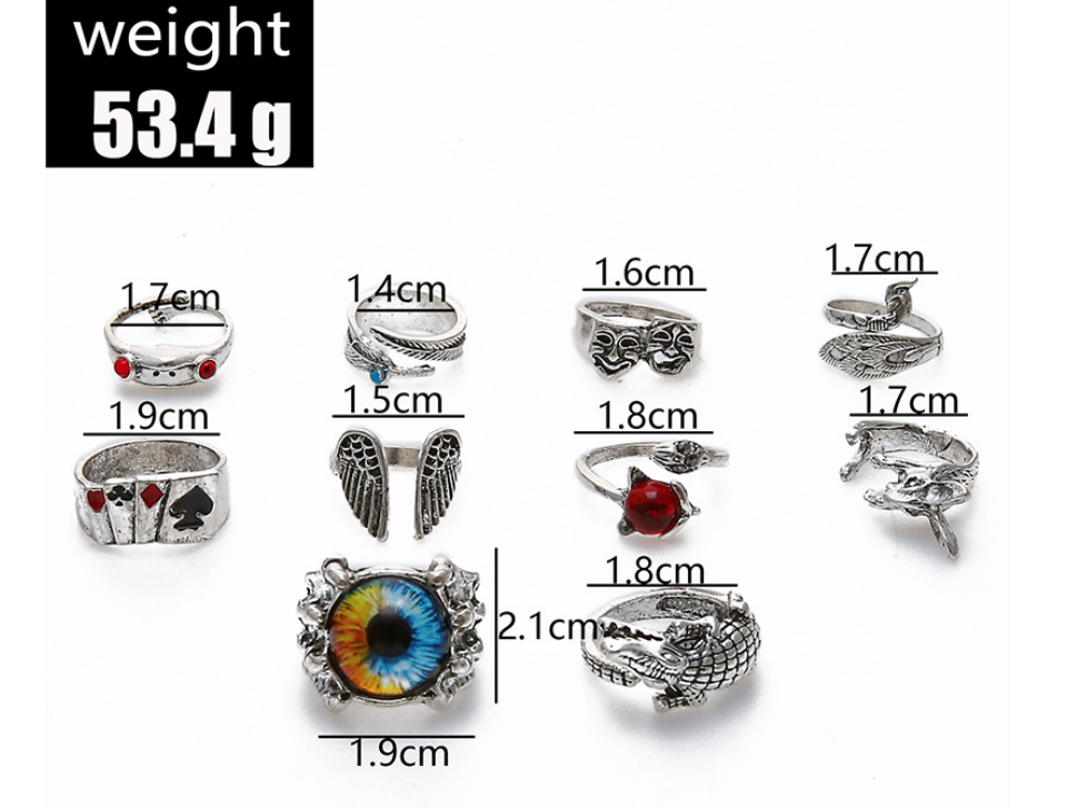 Animal Fish Hole Head Grimace Eye Ring Set Of 10 1 44a5f36c 7b51 405a bf98 63c2768af306 Animal Fish Hole Head Grimace Eye Ring Set Of 10