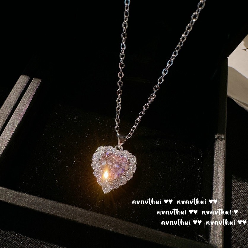 4617ceb1 fb14 4748 8645 693720b0692b trans Sweet Peach Love Gem Bracelet Star River Bright Gold-plated Candy Loving Heart Zircon Necklace