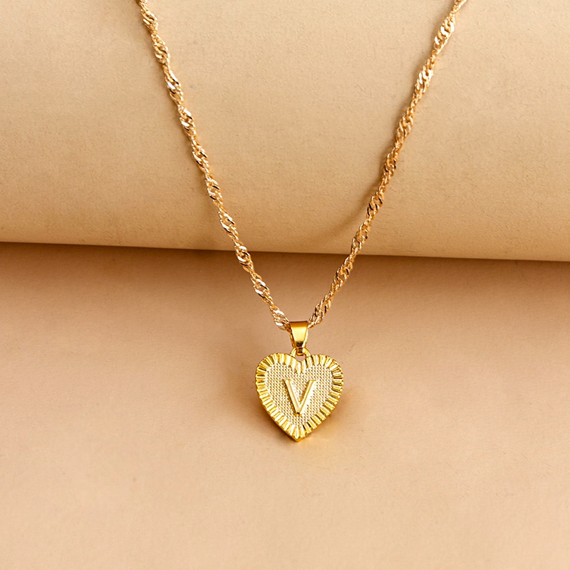4741dad5 5d7a 4b79 a60b 39bfe7ddf662 Hexagon Imitation Gold Pendant Necklace Peach Heart