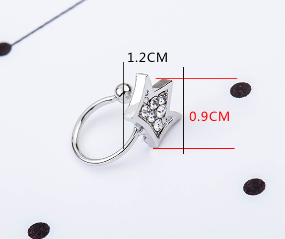 48fe637f 0da2 46ff 9dc9 3641438a3256 Japanese And Korean Opening Adjustable Crown Diamond Ear Clip
