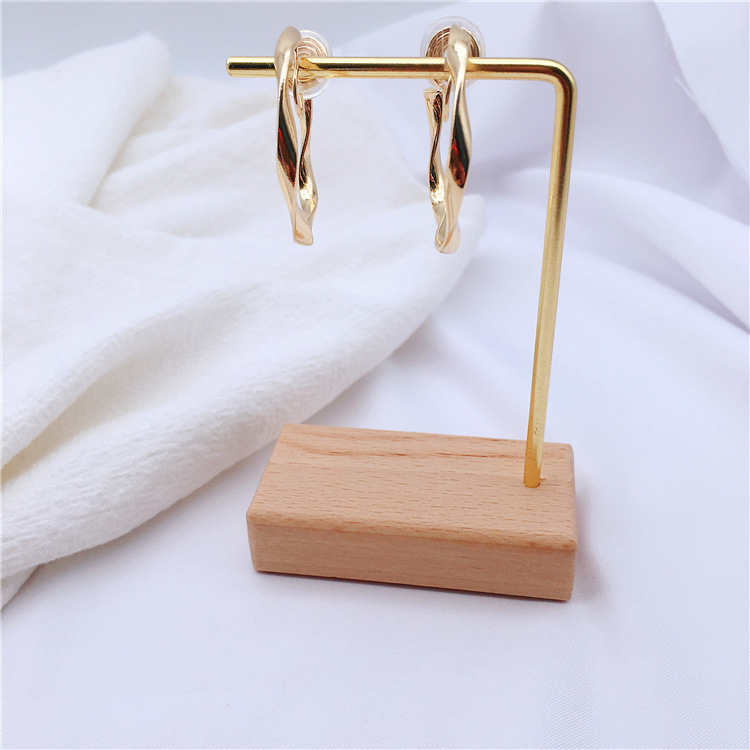 49b4cb5f 6d5f 47ae a1d5 85d1179c06b2 Mosquito Coil Irregular Metal Earrings Circle Ear Clip Without Hole