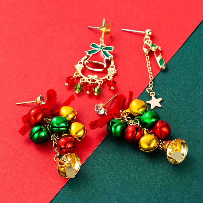 Christmas Series Alloy Dripping Christmas Cane Bells Tassel Earrings Women 1 4a0a0c04 3ca1 4fed 836d 49d37b3f426b Christmas Series Alloy Dripping Christmas Cane Bells Tassel Earrings Women