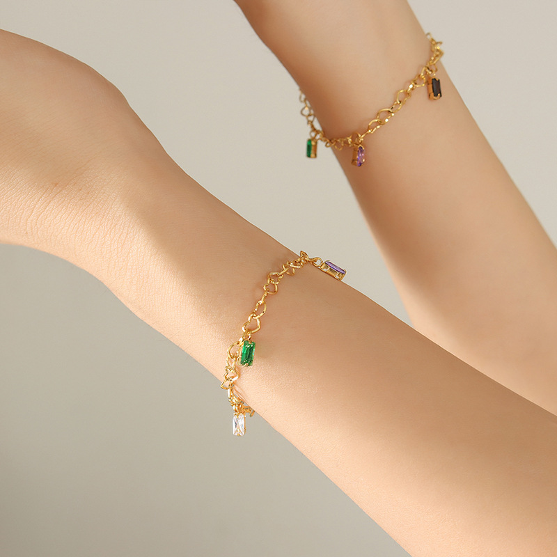 4d3de4ef d899 4a8f a00f 66a2a64cb293 Colorful Fashion Trend Titanium Steel Gold-plated Bracelet