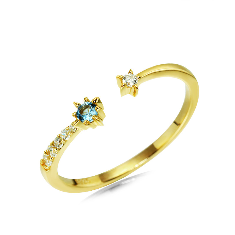 4d68d5eb bdab 4d81 acb6 bca79f09a51e S925 silver zircon star and moon set ring