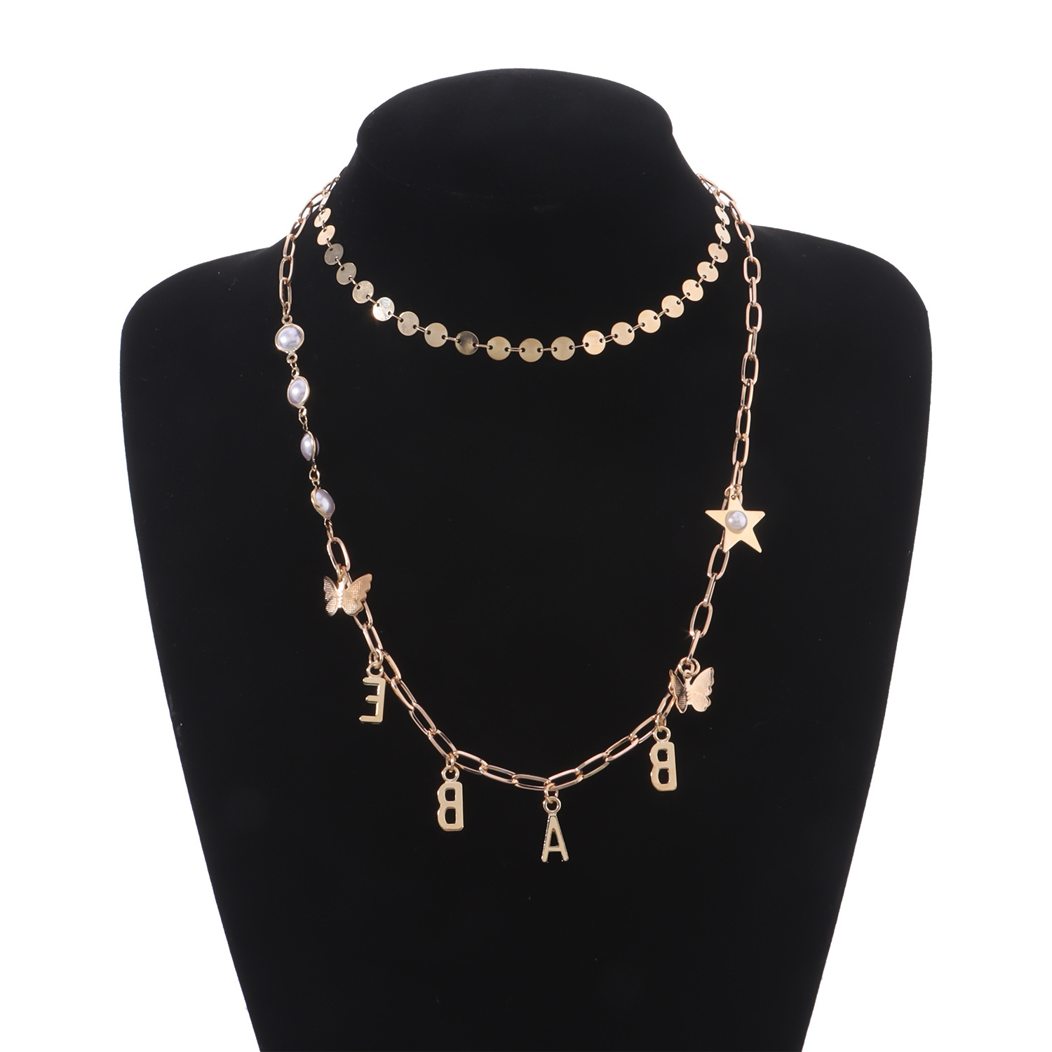 Geometric Trend Multi-layer Letter Star Necklace 3 4d6d493a 01ab 482b abf8 d1e75320be50 Geometric Trend Multi-layer Letter Star Necklace