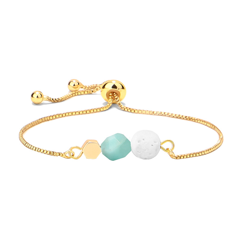 4d8978aa bcc9 4054 bcce 6590c71354bd 14K Gold Plated Color Preserving Box Chain Tiger Eye Volcanic Stone Yoga Bracelet