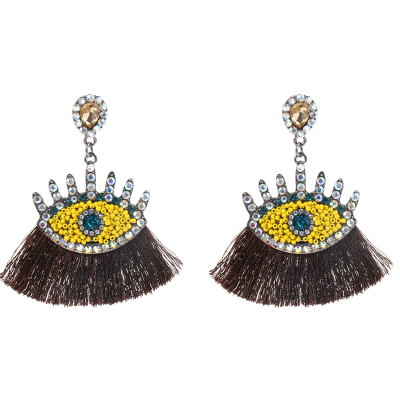4ef1ae81 c147 469c b47d 30daaf9440cf Diamond tassel earrings female demon eye