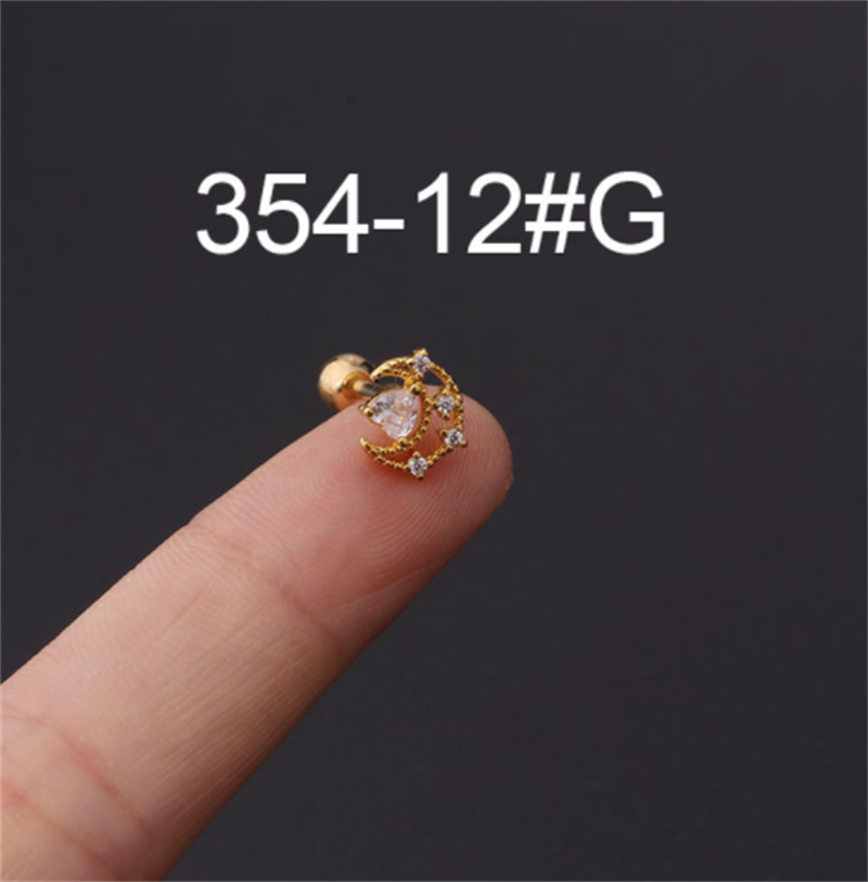 50b38e88 60cc 4269 9d51 b893e6e5dc28 Stainless Steel Stud Zircon Pierced Earrings