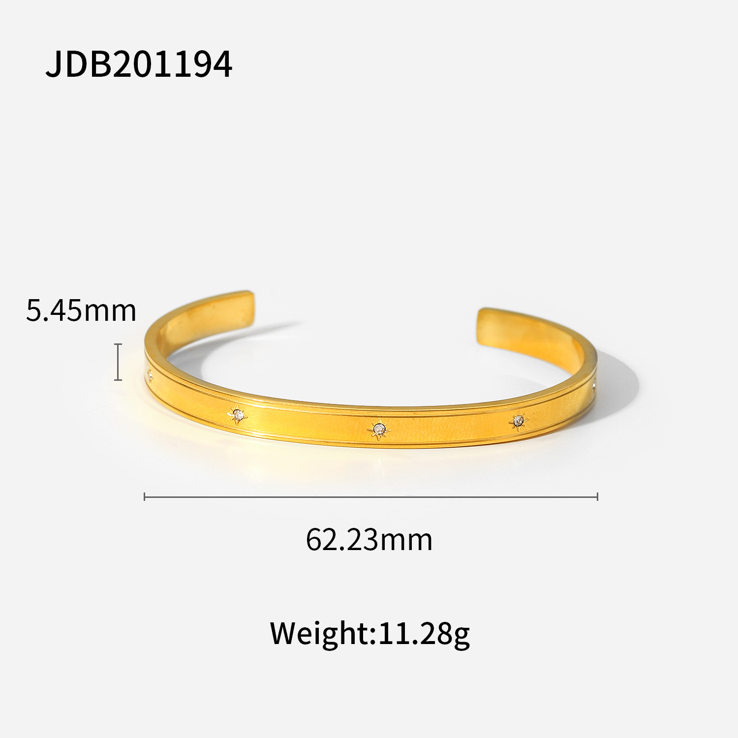 5113a24a 036b 442a 9c27 b9ec7ce667e4 Fashionable And Versatile Gold-plated Stainless Steel Bracelets With Zirconia