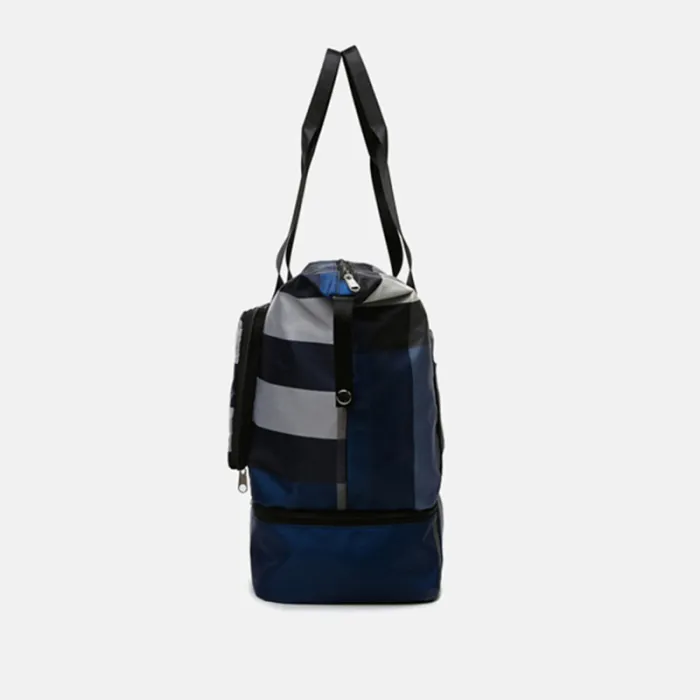 Foldable Travel Duffel Bag with Wet-Dry Pocket and Shoe Compartment, 20-35 L Gym and Weekender Bag - detail photo 7