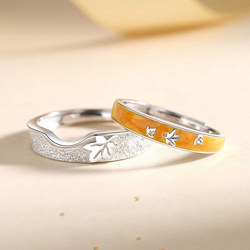 One Leaf Knows The Autumn Couple's Ring. The Design Is Fashionable And Luxurious. 925 Silver Plated Ring For Men And Women 7 51b982cd 1e5b 47a2 a2a4 fff57dfc17da One Leaf Knows The Autumn Couple's Ring. The Design Is Fashionable And Luxurious. 925 Silver Plated Ring For Men And Women