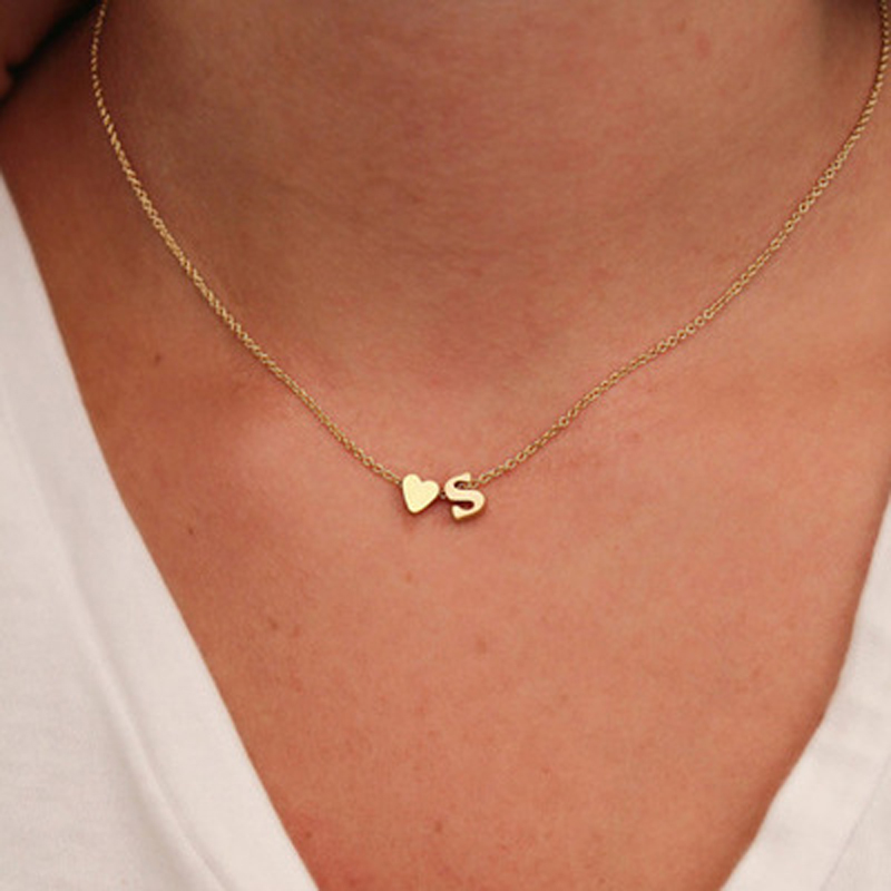 52298993 9b60 4244 87cb 5705ce359ff0 Fashion Exquisite Initial Gold And Silver Clavicle Chain