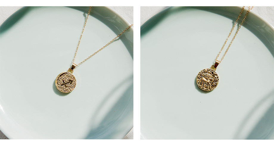 529131b3 50dd 421d af37 1a0fe0c76f53 Personalized twelve constellation pendant clavicle chain