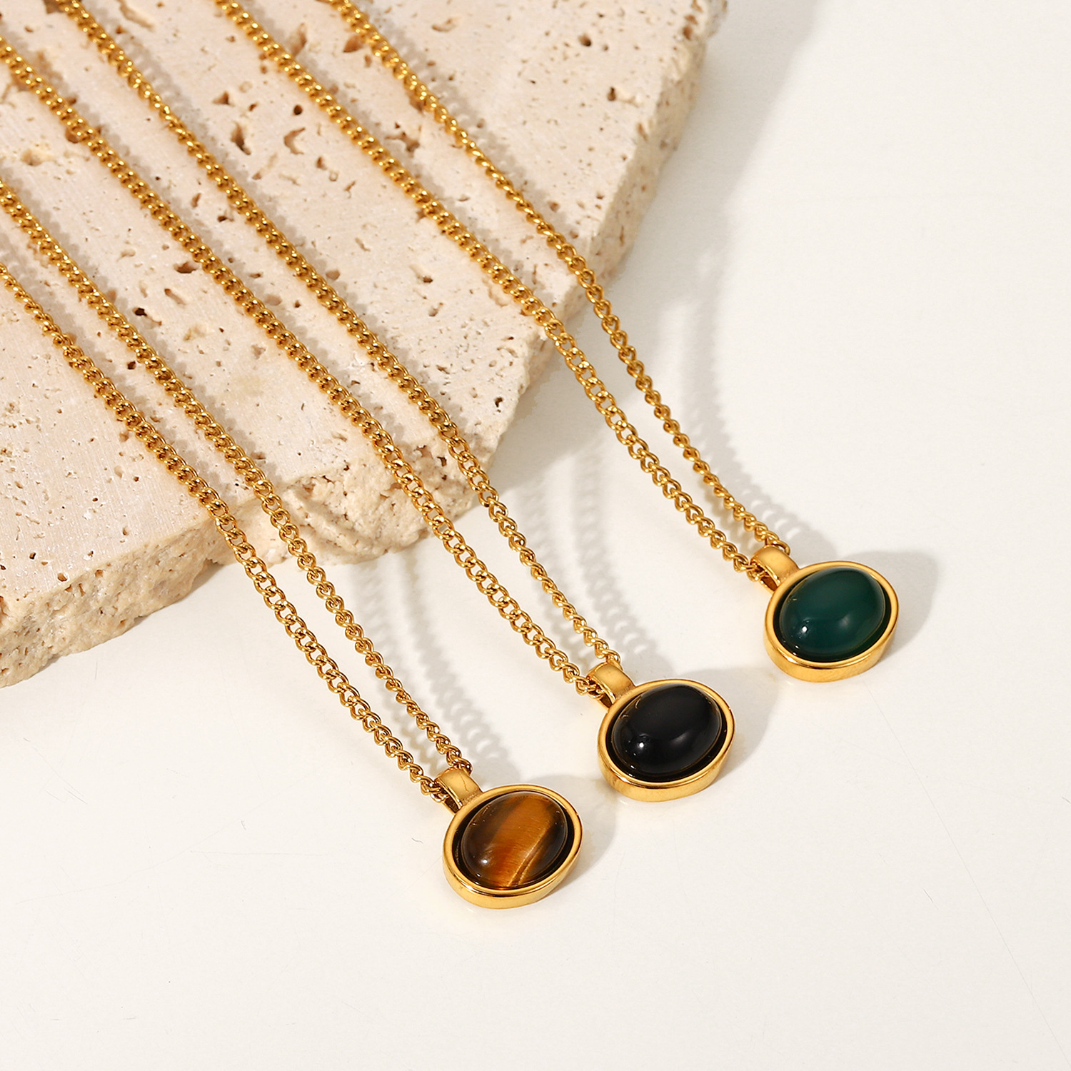 54b53bf5 b89e 4473 87cb 38ee93ef1859 Gold Plated Stainless Steel Chain Necklace Women