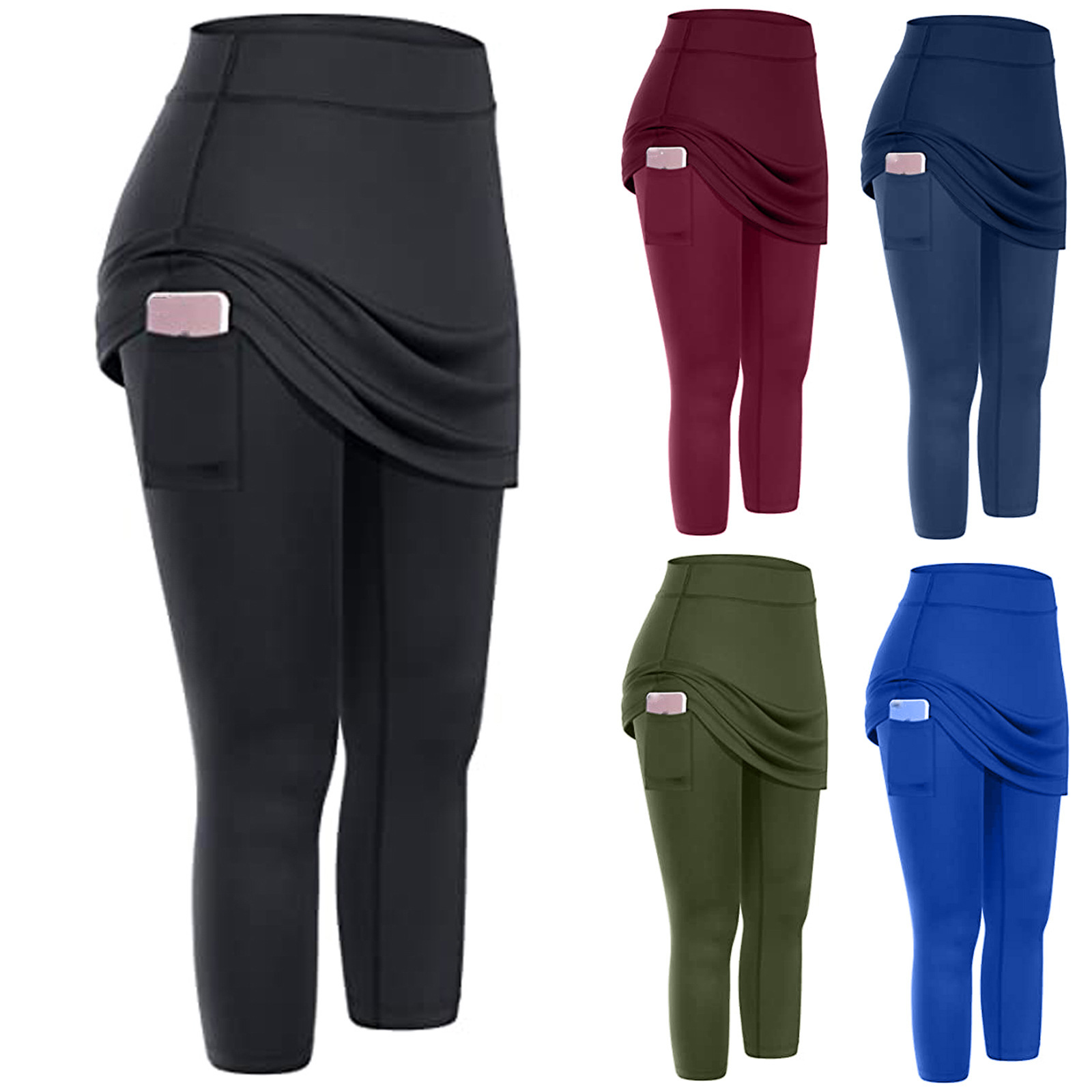 ANIVIVO Skirted Legging for Women, Yoga Legging with Palestine