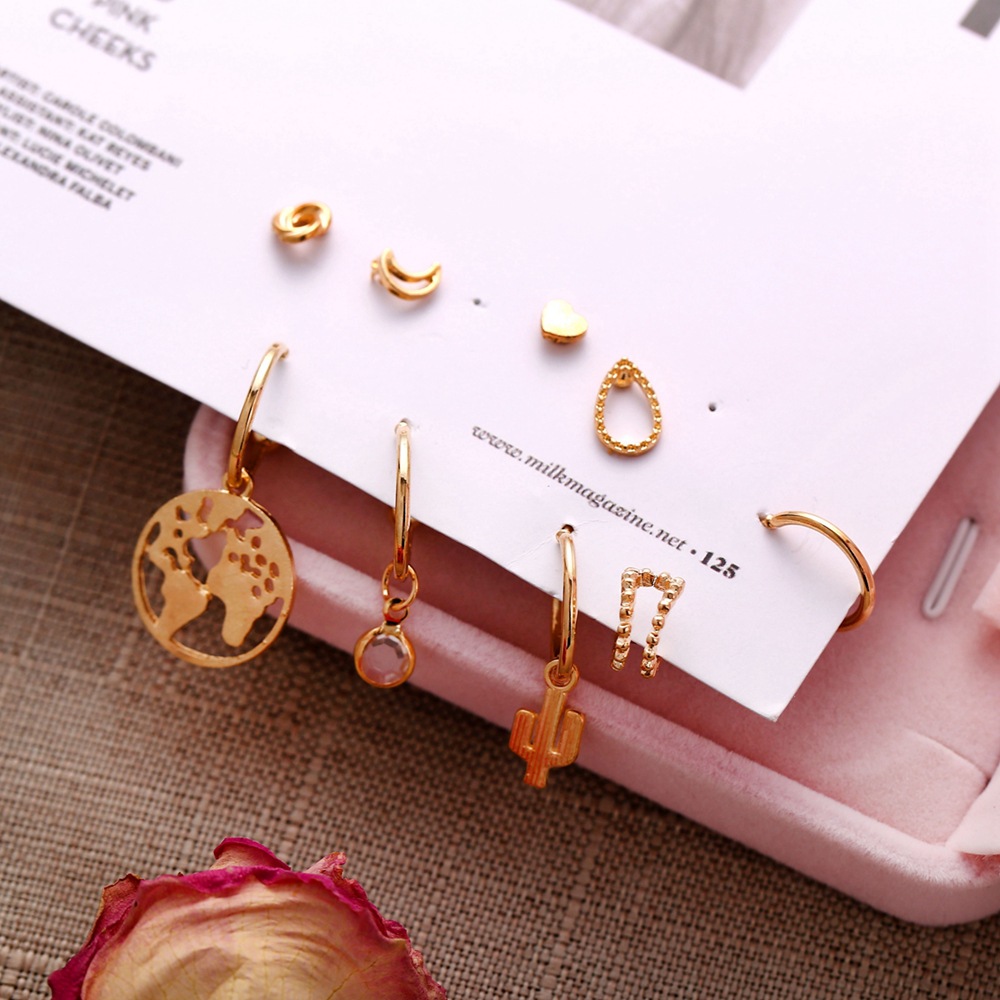 Lady Map Cactus Love Ear Studs Set 6 55e5dbd6 e88c 46c4 8e52 d426706b4a78 Lady Map Cactus Love Ear Studs Set