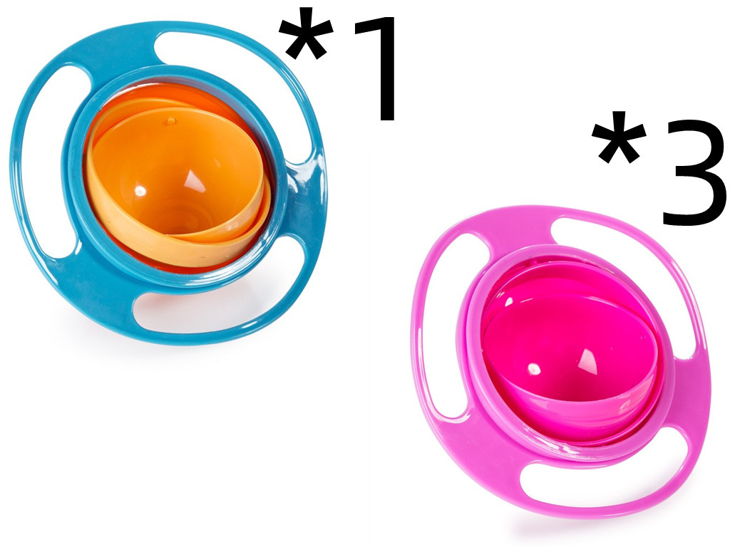 Baby/Toddler Spill-proof Bowl 360 Rotate Universal - Picture 16 of 17