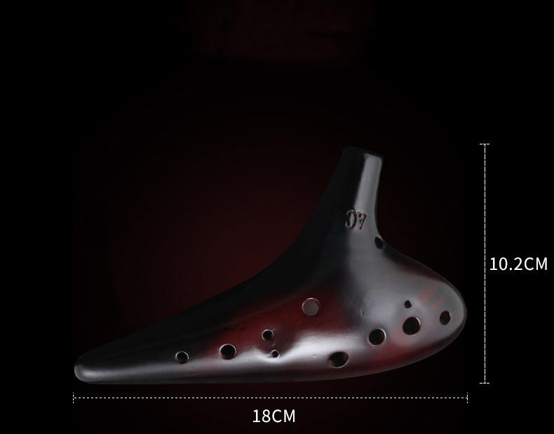 Smoked 12-Hole AC Performance Ocarina