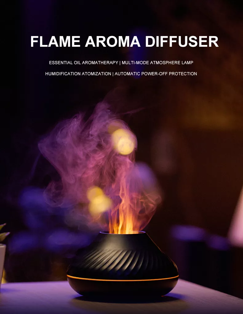 CartSavor VolcanoGlow 3D Flame Aroma Diffuser