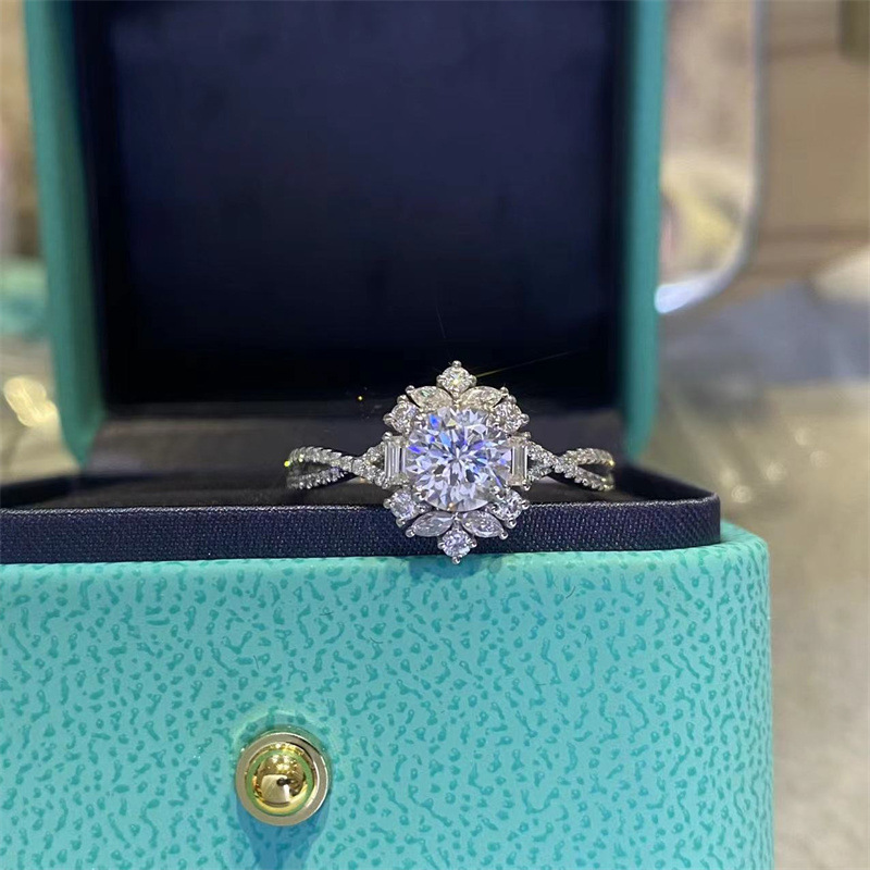 Moissanite Ring For Women 2 Carat D Color White Gold Diamond 5 59ee7db9 808b 40cd a5a2 3374bcea07ab Moissanite Ring For Women 2 Carat D Color White Gold Diamond