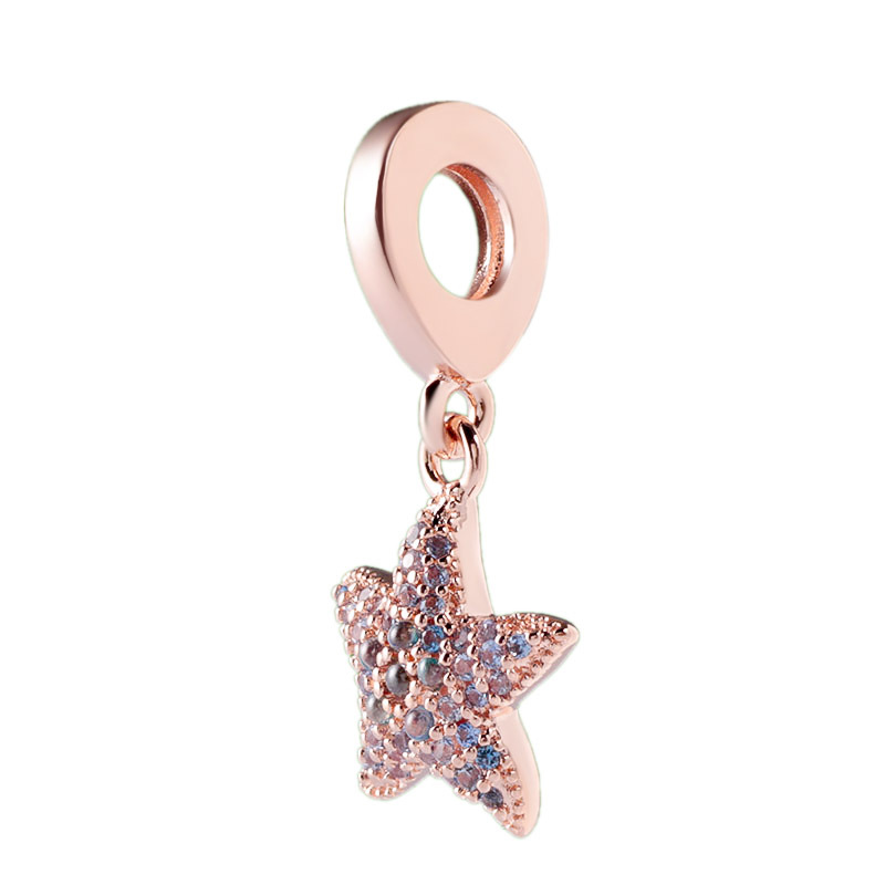 5ad9757a ca87 4e8a a9d2 126f077621d0 Rose gold sparkling zircon shiny starfish charm