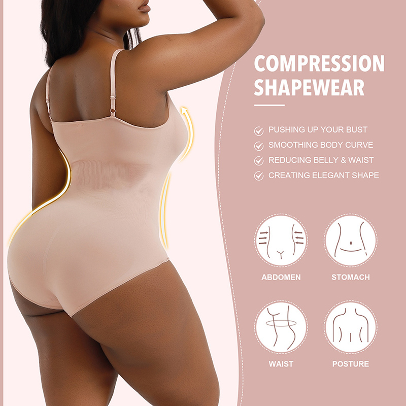 seamless body shaper beige